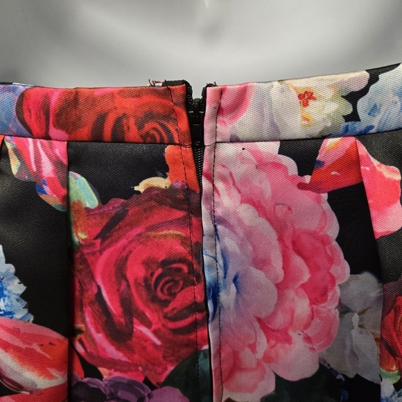 B Darlin Floral Print Two Piece Dress Set Black 15 / 16 - Picture 7 of 14